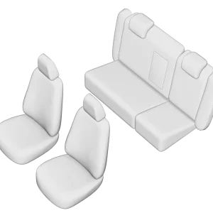 Set huse scaun umbrella pentru skoda octavia ii 2004-2009 (bancheta fractionata) tip 2 cu tetiere spate in forma de l