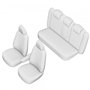 Set huse scaun umbrella pentru vw passat b6 sedan 2005-2010 (bancheta fractionata) cu tetiere spate in forma de l