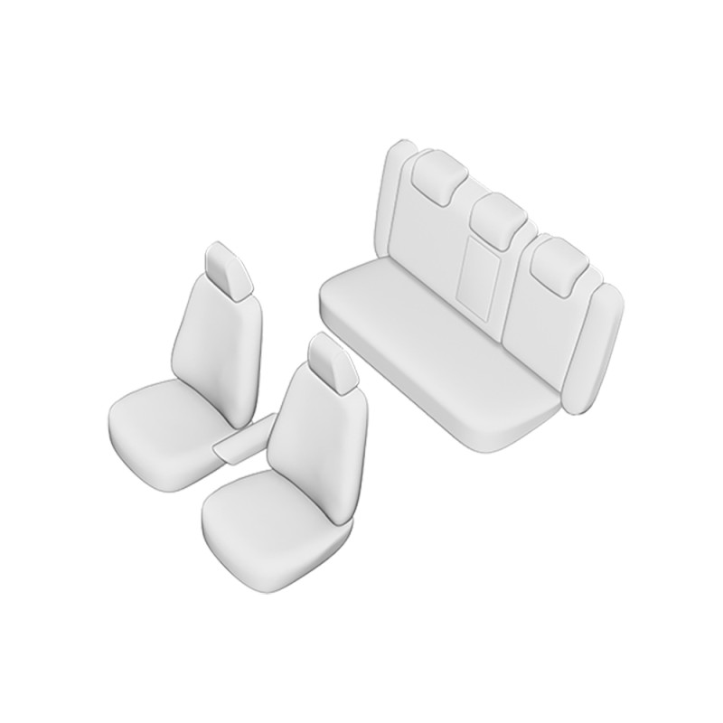 Set huse scaun umbrella pentru vw passat b7 sedan 2011-2014 (bancheta fractionata) cu tetiere spate in forma de l - 56014_KV - UMBRELLA