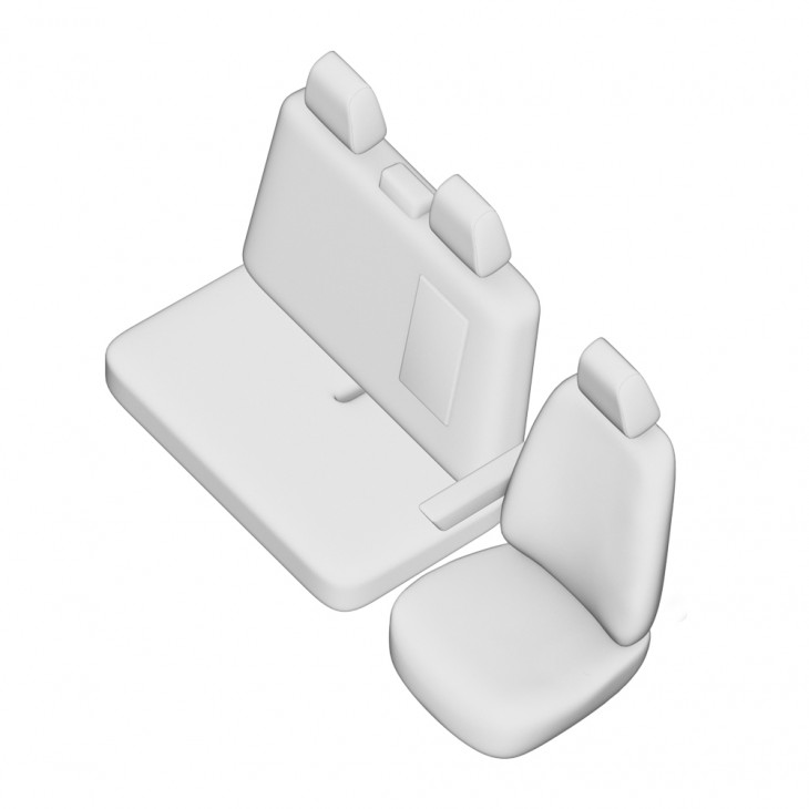 Set huse scaun umbrella pentru vw t6 (2+1) transporter van 2015- - 56064_ÖIKV - UMBRELLA