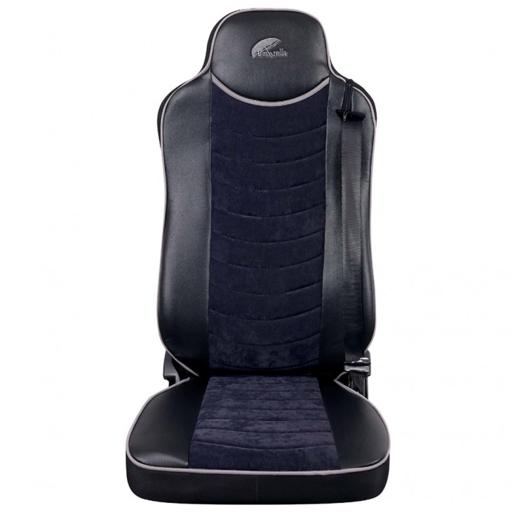 Set huse scauntruck umbrella pentru man tgx euro 5 piele ecologica + velvet negru (2007-2014) - CFSCTR-MN003-RIO-007 - UMBRELLA