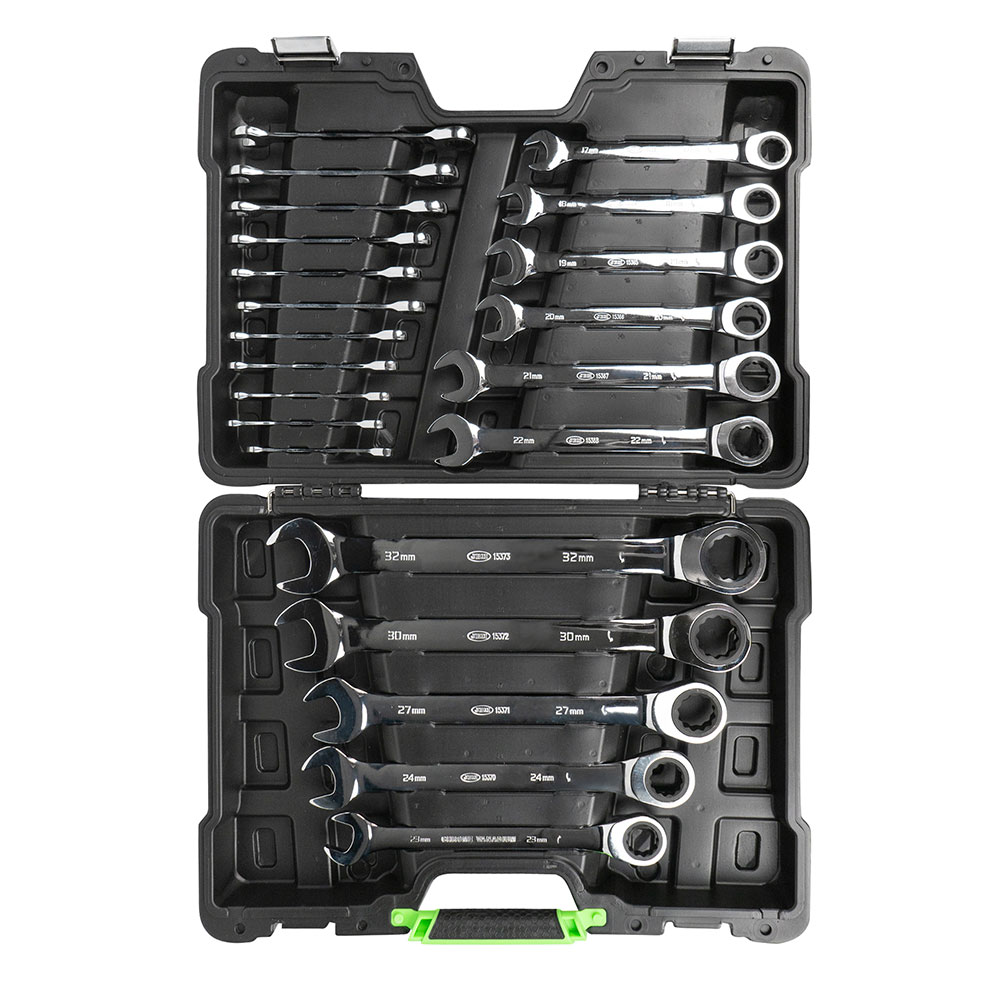 Set de 22 chei combinate cu ratchet - 112092 - JBM