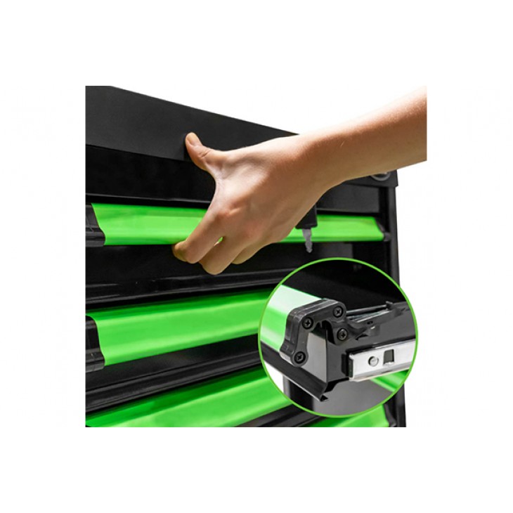 Banc de scule 7 sertare verde echipat 172buc jbm - 53904 - JBM