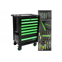 Banc de scule 7 sertare verde echipat 172buc jbm