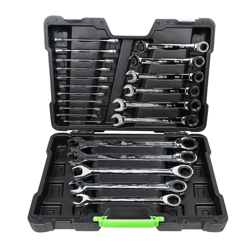 Set de 22 chei combinate cu ratchet, JBM