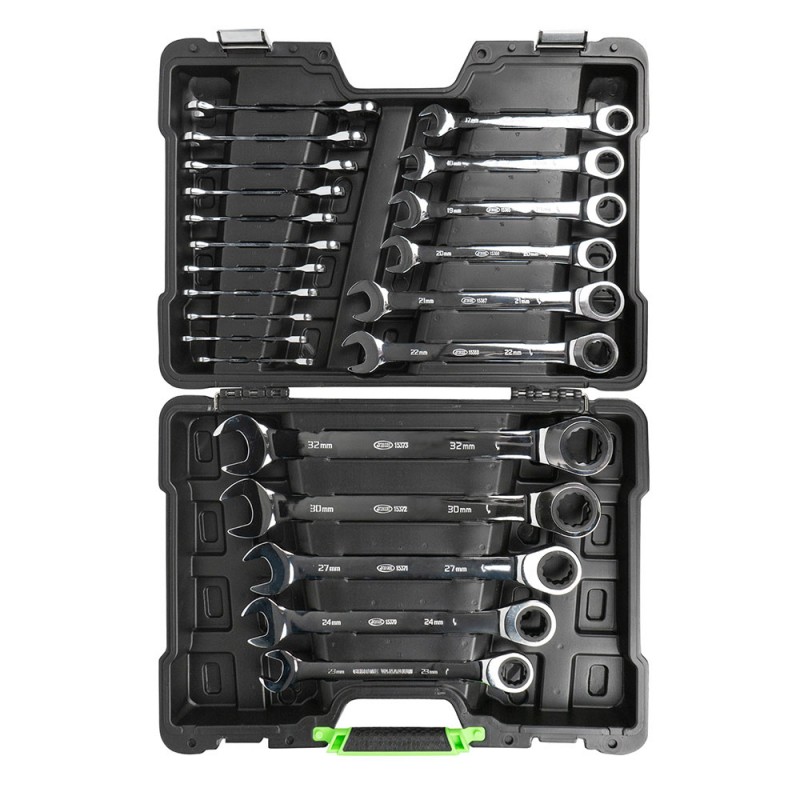 Set de 22 chei combinate cu ratchet, JBM
