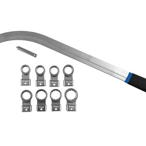 Trusa chei curbate pentru tensor curele aux. 12 fete jbm