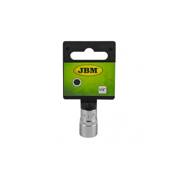 Tubulara hexagonala cromata 1/4 inch 14mm jbm