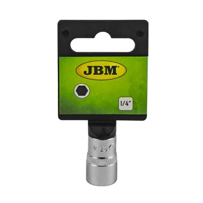 Tubulara hexagonala cromata 1/4 inch 14mm jbm - 76956 - JBM