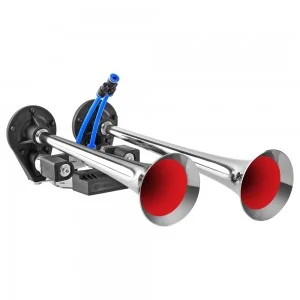 Claxon camion crom cu 2 goarne, melodic, fast & slow, 24v 1a, SEGER