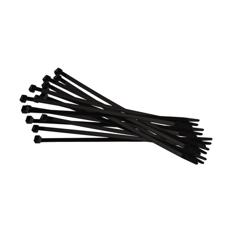 Coliere nylon negre 3.6*250 mm set 100 buc - 08988 - COBRA