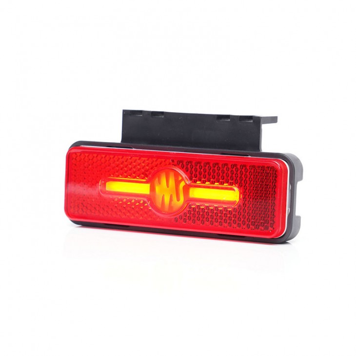 Lampa gabarit led 2034 w254, 12v-24v, pozitie rosu was - 2034 - WAS