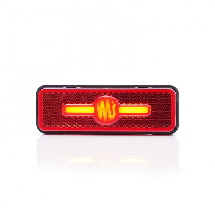 Lampa gabarit led 2034 w254, 12v-24v, pozitie rosu was - 2034 - WAS