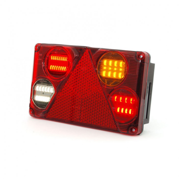 Lampa multifunctionala spate dreapta led 392 w70dp, 12v-24v, 6 functii was - 392 - WAS