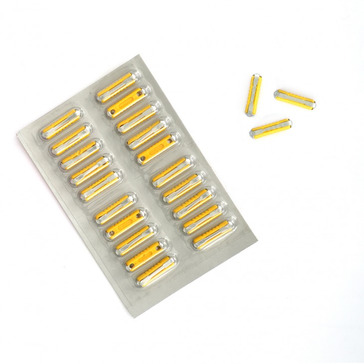 Blister sigurante fuzibile cilindrice 16a galbene set 20 buc - 10271-TEC - TECNOPART