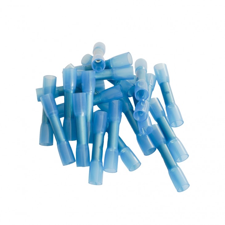 Set 100 mansoane termocontractabile de lipit albastri 5mm - 81261/1-TEC - TECNOPART