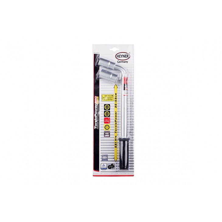 Cheie pentru roti tip l extensibila 17/19/21/23mm - 417100 - HEYNER