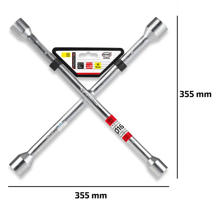 Cheie roti in cruce 17/19/21/22 mm heyner - 420000 - HEYNER