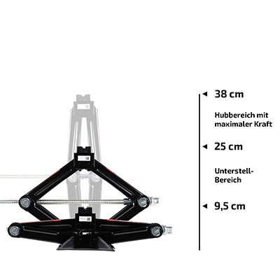 Cric mecanic premium 1.5t 'black edition' heyner
