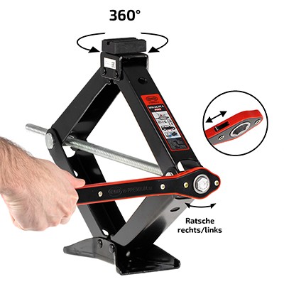 Cric mecanic premium 2t 'black edition' heyner