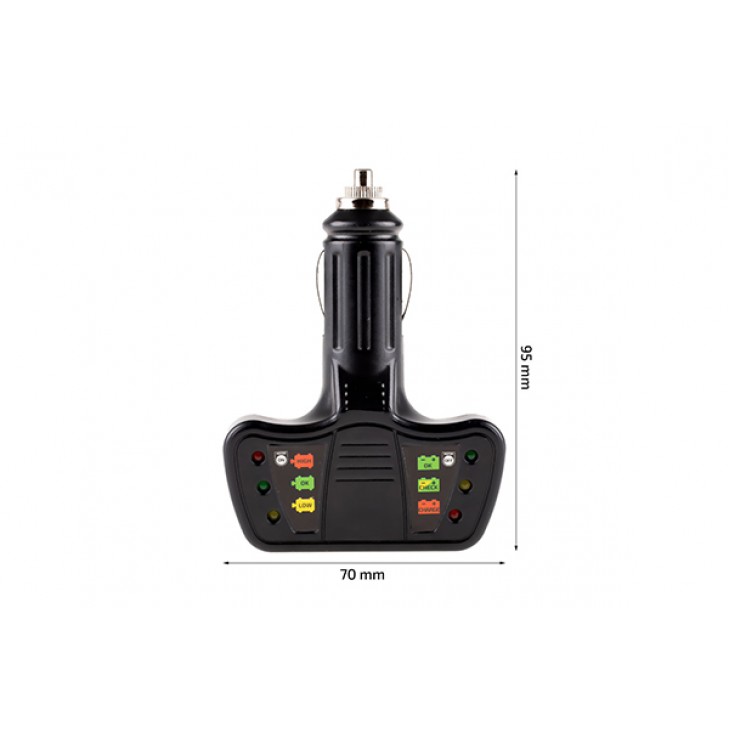 Tester baterie (la bricheta) akkuenergy premium 12 v - 573200 - HEYNER