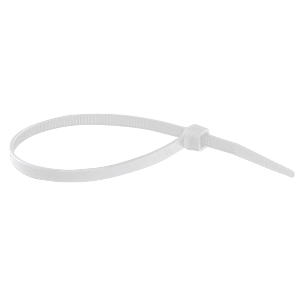 Coliere nylon albe rezistente uv 4.8x200mm set 100buc - norma - 77158 - NORMA
