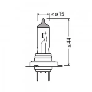 Bec 12v h7 55 w night breaker +220% osram