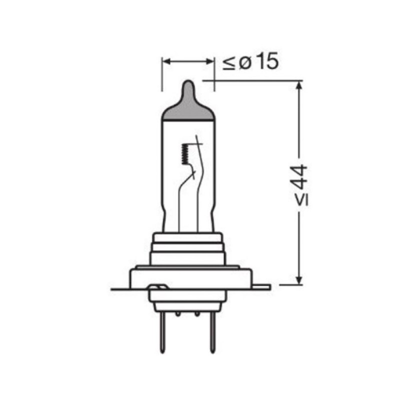 Bec 12v h7 55 w night breaker +220% osram