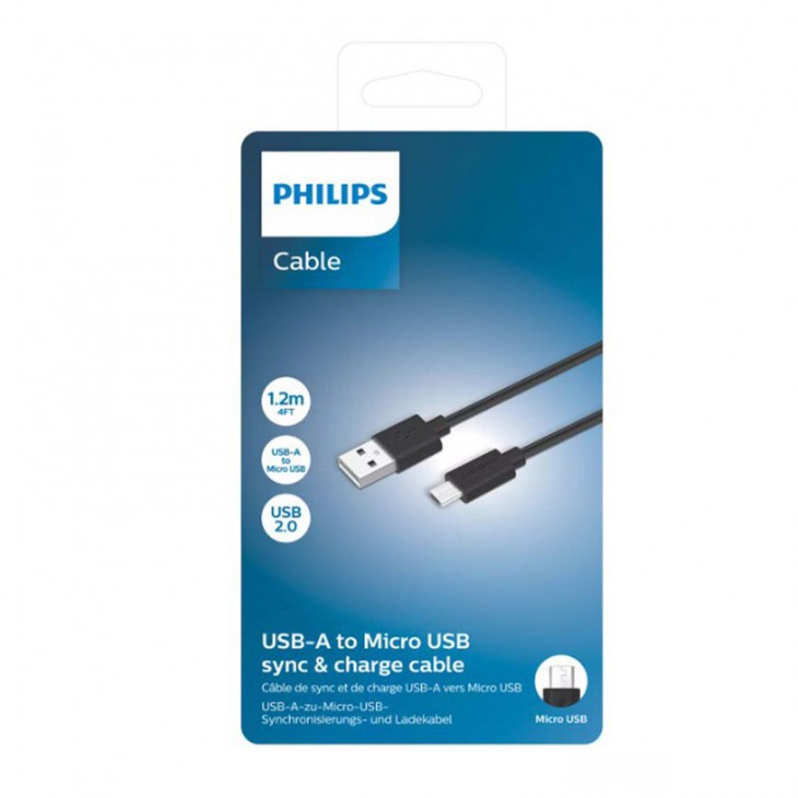 Cablu date incarcare 1,2 m usb-a la micro usb - DLC3104U/03 - PHILIPS