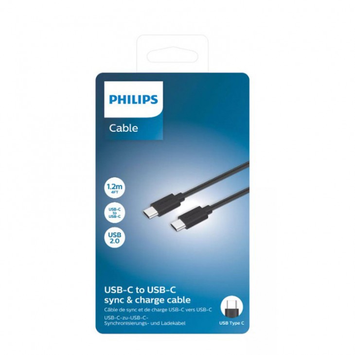 Cablu date incarcare 1,2 m usb-c la usb-c - DLC3104C/03 - PHILIPS