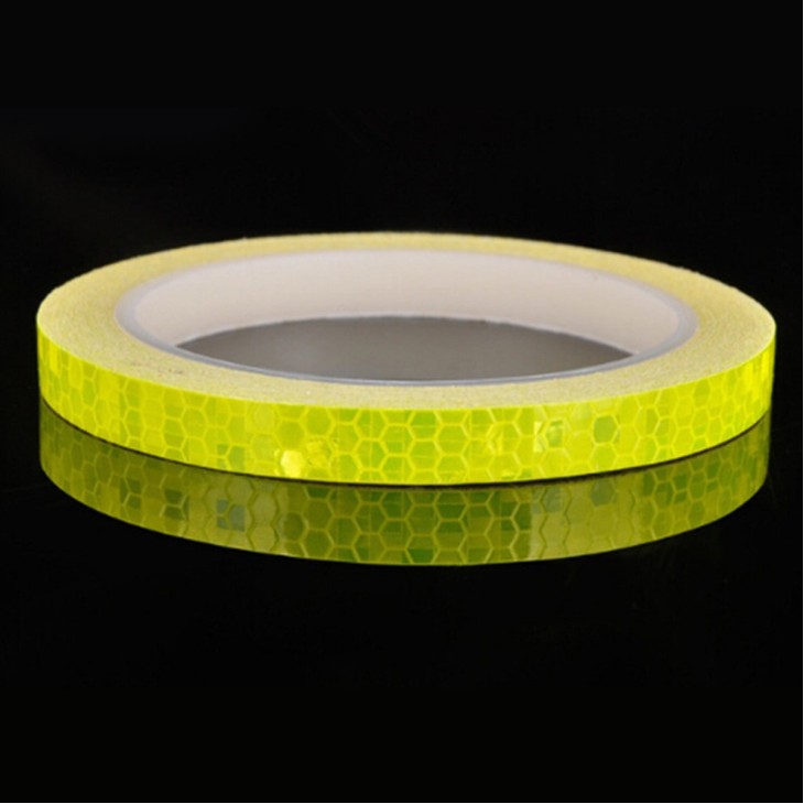 2 x Sticker Reflectorizant OUTLINE DECO, culoare GALBEN, dimensiune 1cm x 8m