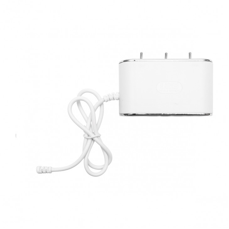 Adaptor bricheta auto tripla 12/24V, iluminata LED, cu intrerupator individual si 1 port USB, 5V, 2.1A - AVX-T081222-1 - AVEX