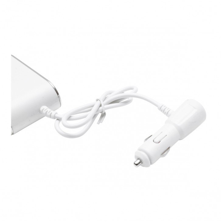 Adaptor bricheta auto tripla 12/24V, iluminata LED, cu intrerupator individual si 1 port USB, 5V, 2.1A - AVX-T081222-1 - AVEX