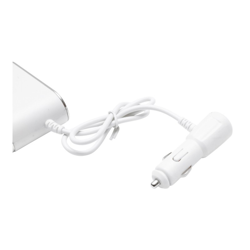 Adaptor bricheta auto tripla 12/24V, iluminata LED, cu intrerupator individual si 1 port USB, 5V, 2.1A