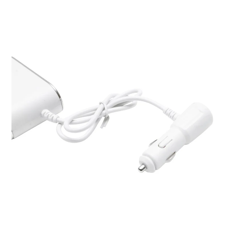Adaptor bricheta auto tripla 12/24V, iluminata LED, cu intrerupator individual si 1 port USB, 5V, 2.1A