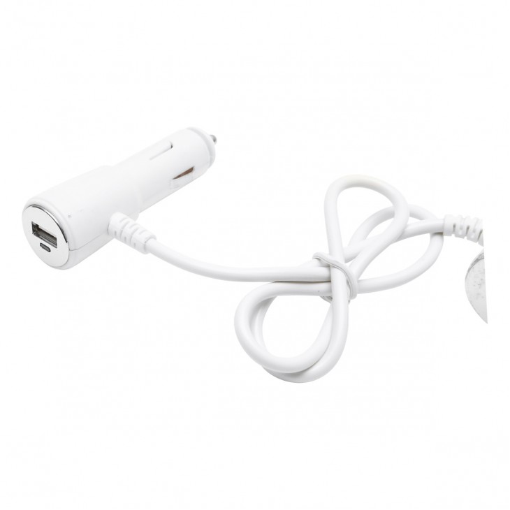 Adaptor bricheta auto tripla 12/24V, iluminata LED, cu intrerupator individual si 1 port USB, 5V, 2.1A - AVX-T081222-1 - AVEX