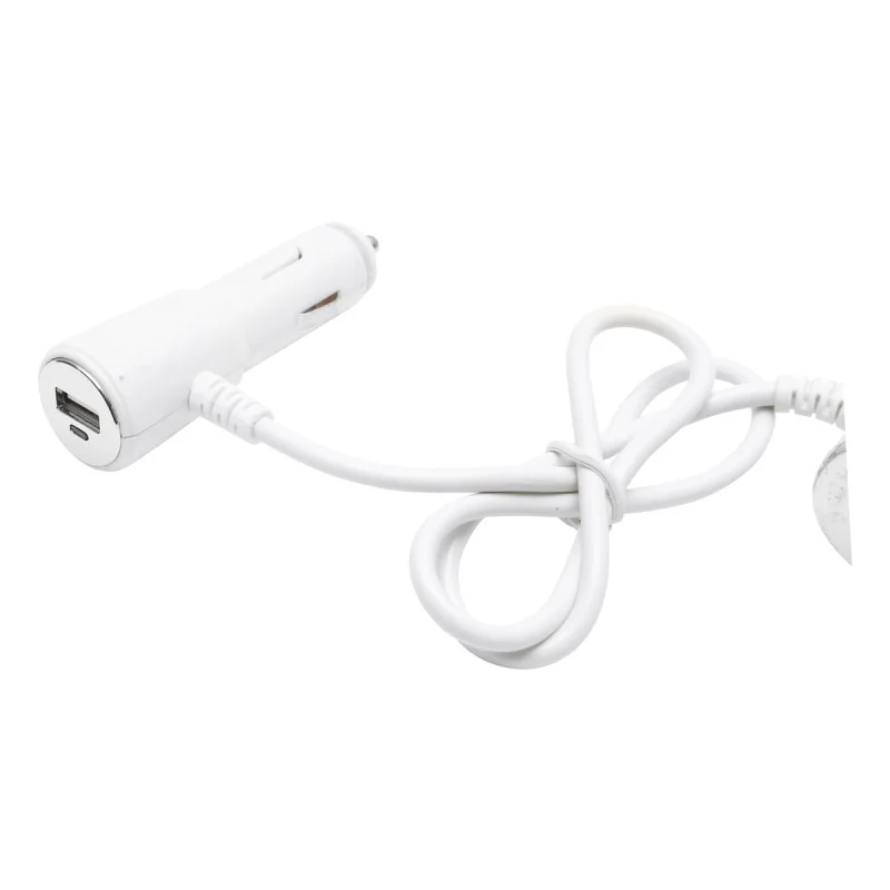 Adaptor bricheta auto tripla 12/24V, iluminata LED, cu intrerupator individual si 1 port USB, 5V, 2.1A
