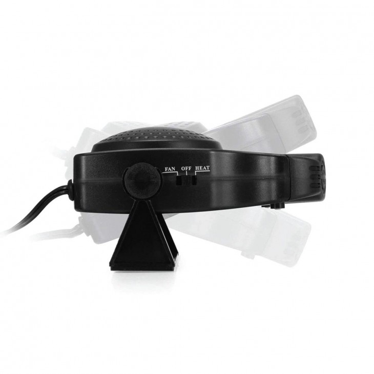 Aeroterma Auto 2in1, Ventilate, Incalzire Rapida si Dezghetare Geamuri, 12V, Putere 150W, cu mufa de bricheta - AVX-AM02385 - AMIO