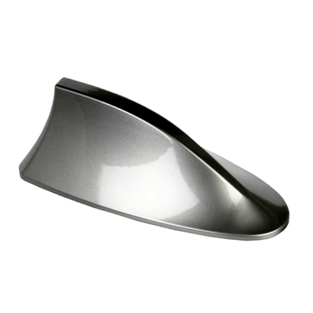 Antena auto activa AM - FM tip SHARK TAIL culoare GRI ARGINTIU