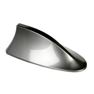Antena auto activa AM - FM tip SHARK TAIL culoare GRI ARGINTIU