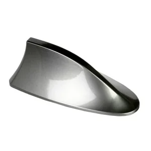 Antena auto activa AM - FM tip SHARK TAIL culoare GRI ARGINTIU