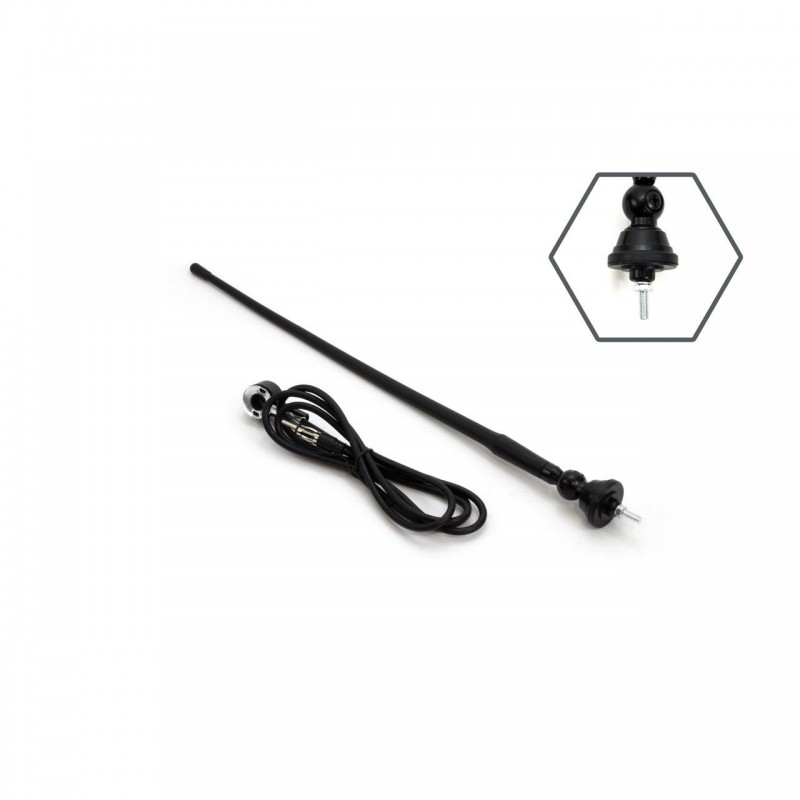 Antena radio auto universala 34cm cu adaptor 5mm ANT02