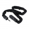 Antifurt bicicleta, Dispozitiv de blocare biciclete, Cifru cu 5 digits, lungime 90cm, culoare Neagra