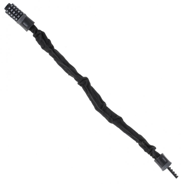 Antifurt bicicleta, Dispozitiv de blocare biciclete, Cifru cu 5 digits, lungime 90cm, culoare Neagra - AVX-KX5217_1 - AVEX