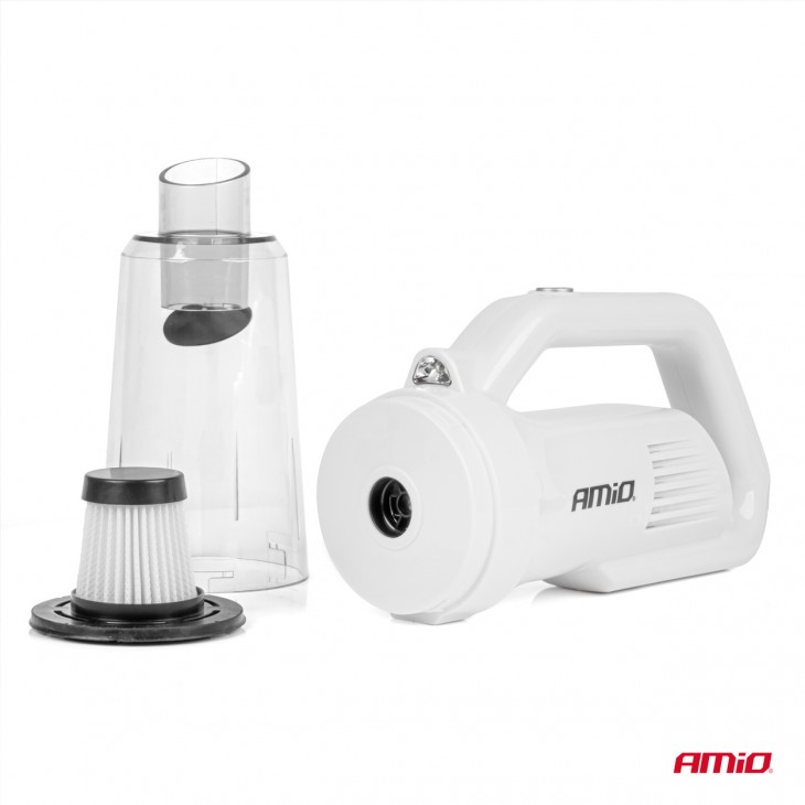 Aspirator Auto PREMIUM, fara sac, cu filtru HEPA, alimentare 12V, putere 60W, vacuum 5kPa - AVX-AM03691 - AMIO