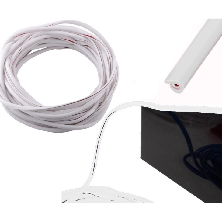 Banda de protectie muchii caroserie, culoare Alb, lungime 5m