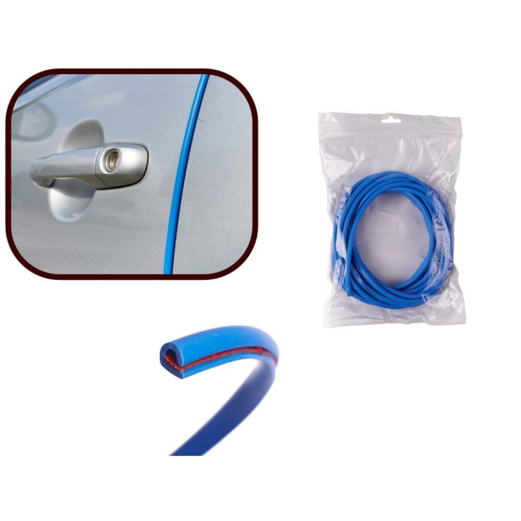Banda de protectie muchii caroserie, culoare Albastru, lungime 5m