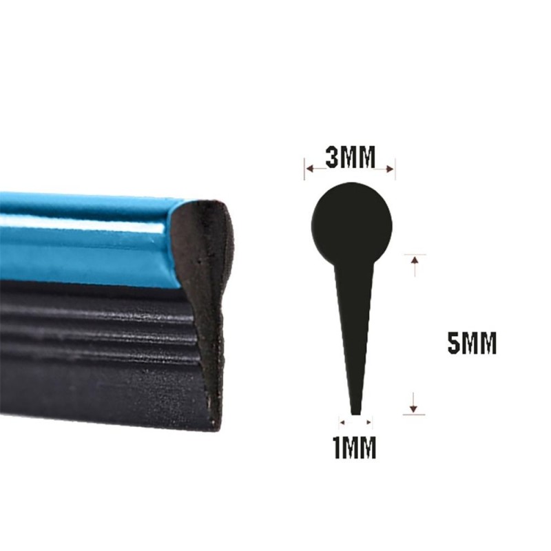 Banda decor interior crom TUNING, 5m, ALBASTRU