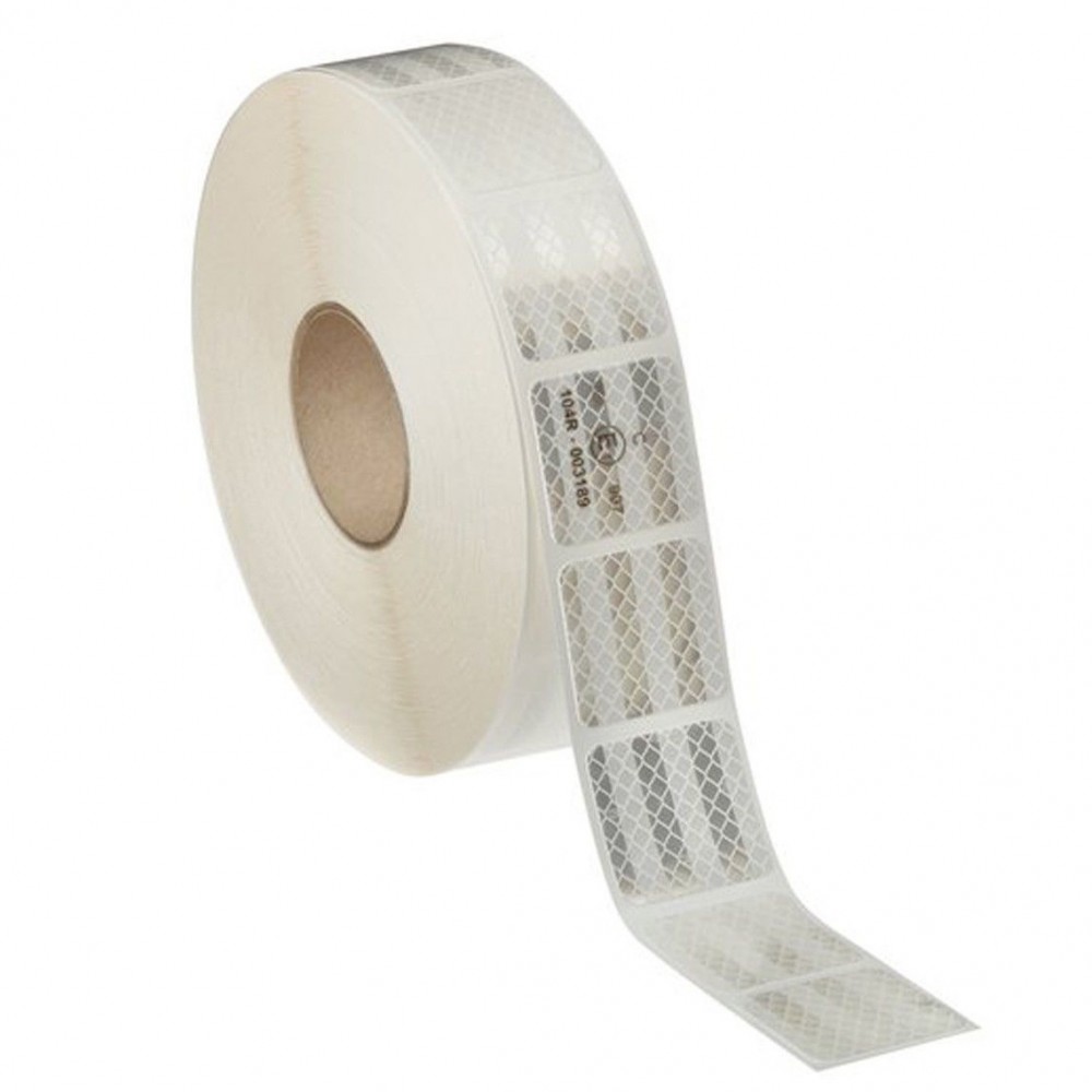 Banda reflectorizanta adeziva intrerupta pentru prelate - ALBA (rola 5cm x 45m) - AVX-T4682 - AVEX