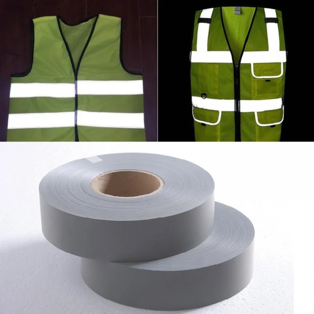 Banda reflectorizanta textila pentru imbracaminte de protectie, dimensiune 100m x 5cm, culoare Gri - AVX-T081123-4 - AVEX